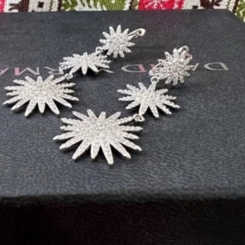 David Yurman Women Starburst Triple Drop Earrings 51mm
